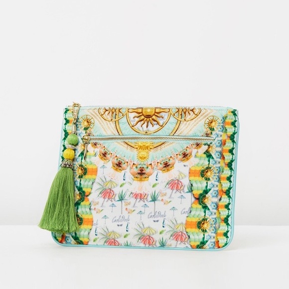 Camilla Small Canvas Clutch Sundowners - Picture 2 of 10